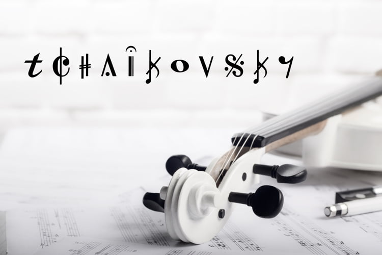 Tchaikovsky Font
