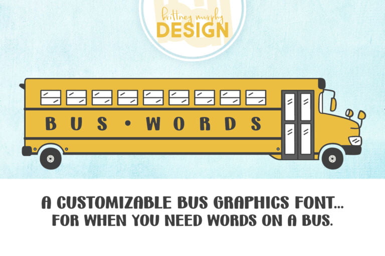Bus Words Font