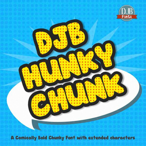 Djb Hunky Chunk Font