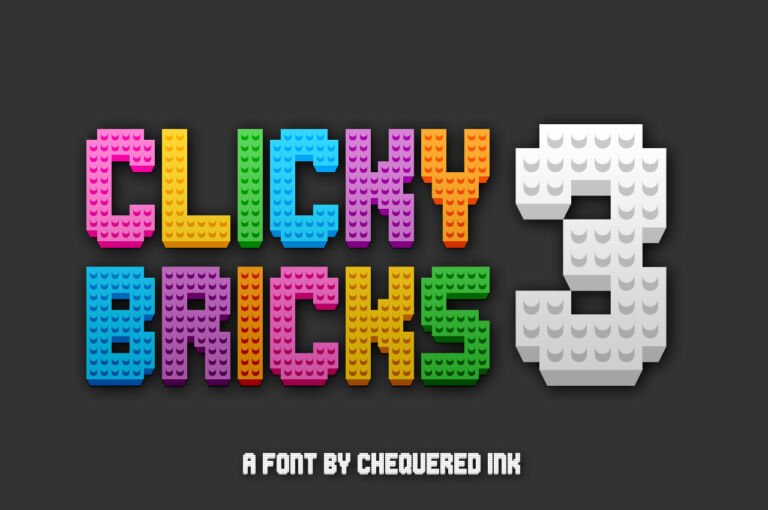 Clicky Bricks 3 Font