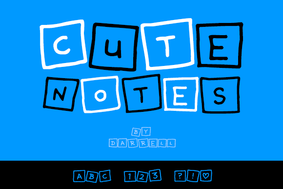 Cute Notes Font
