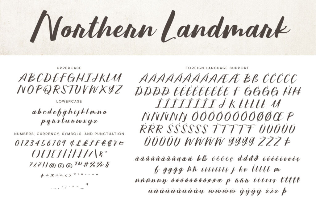 Northern Landmark Letters