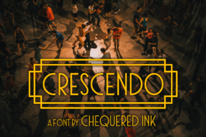Crescendo Font Graphic