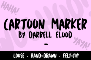 Cartoon Marker Font Graphic