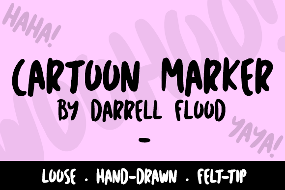 Cartoon Marker Font By Dadiomouse
