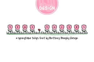 Tidy Tulips Font Graphic