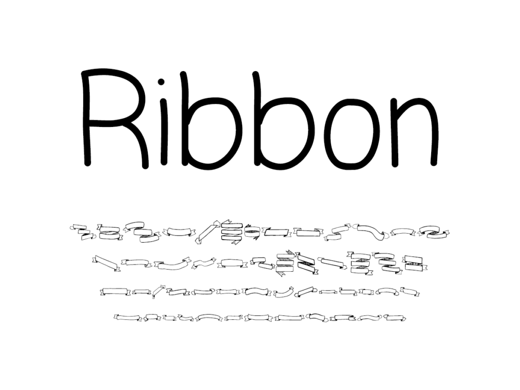 Mix Ribbon Font