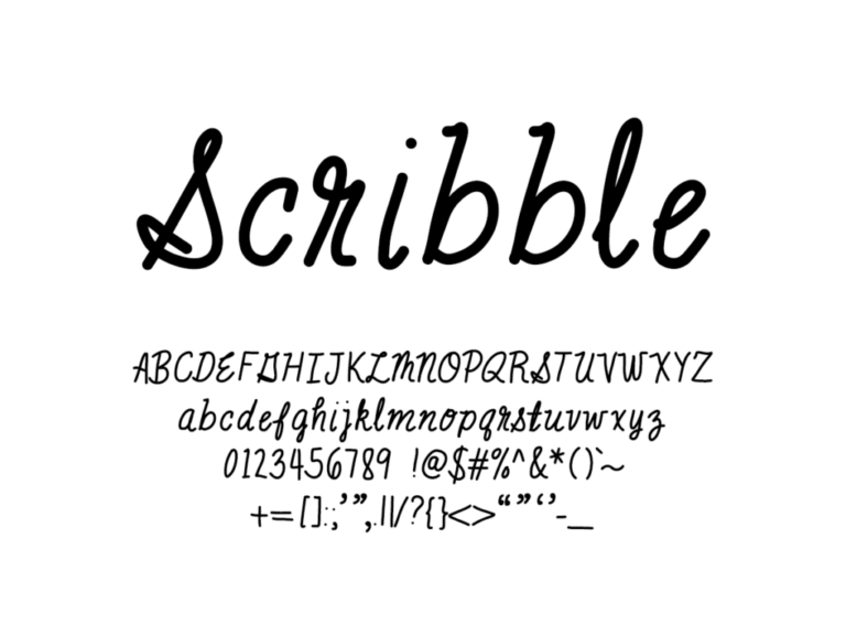 Mix Scribble Handwritten Fonts