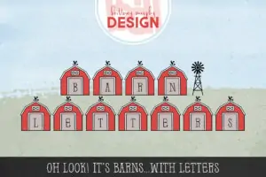 Barn Letters Font Graphic