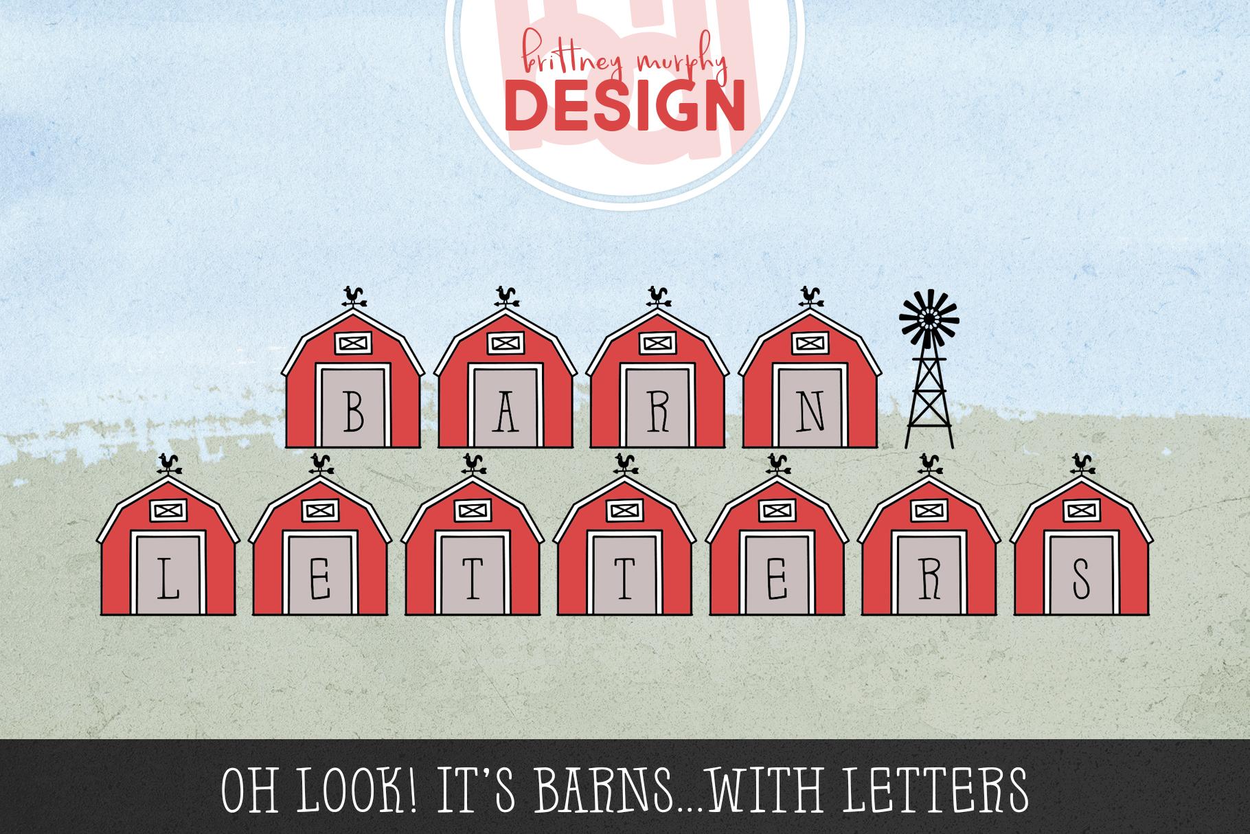 Barn Letters Font - MakersType
