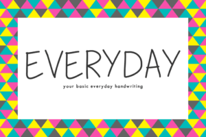 Mix Everyday Font Graphic