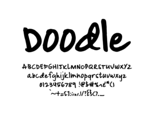 Mix Doodle Font Graphic
