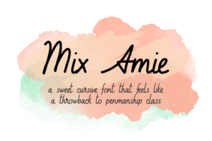 Mix Amie Font Graphic