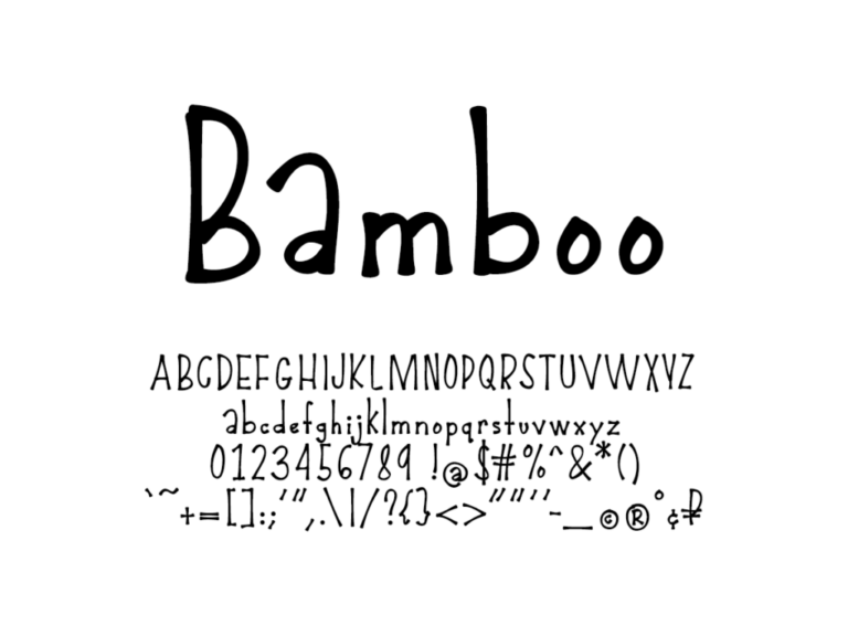 Mix Bamboo Font