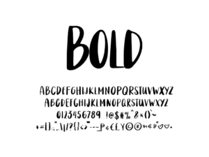 Mix Bold Font Graphic