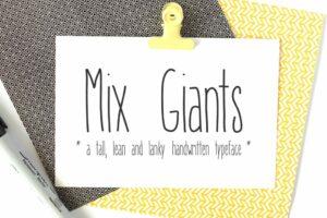 Mix Giants Font Graphic