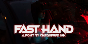 Fast Hand Font Graphic
