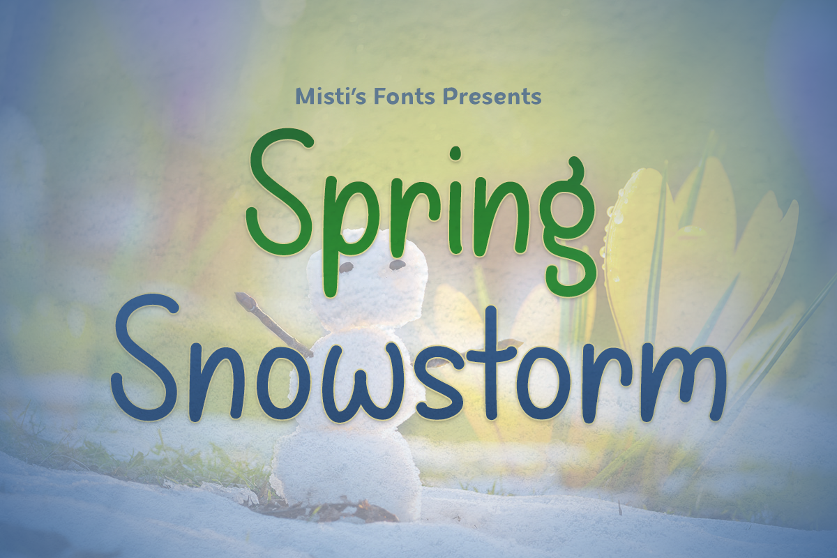 Spring Snowstorm Graphic