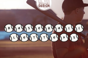 Baseball Letters Graphic