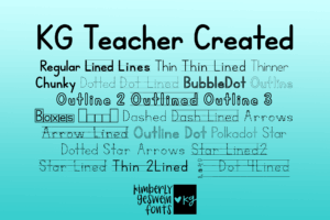 KG Teacher Created Graphic