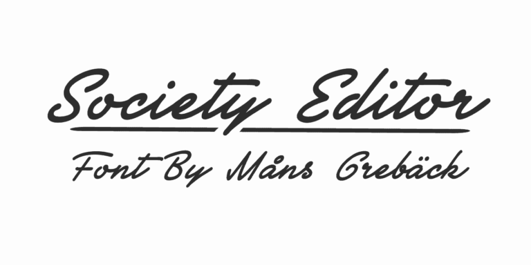 Society Editor Poster