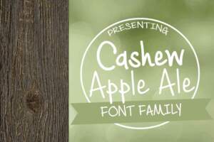Cashew Apple Ale Font Family