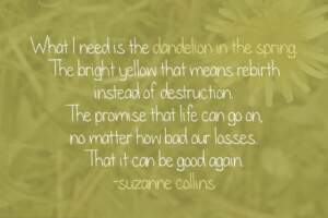Dandelion In The Spring Quote