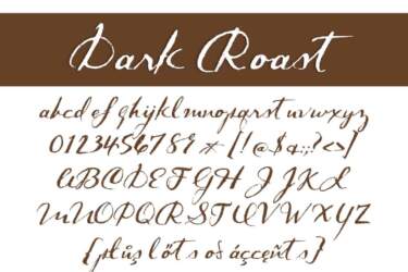 Dark Roast Letters