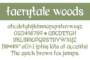 Faerytale Woods Letters