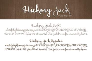 Hickory Jack Ff Letters