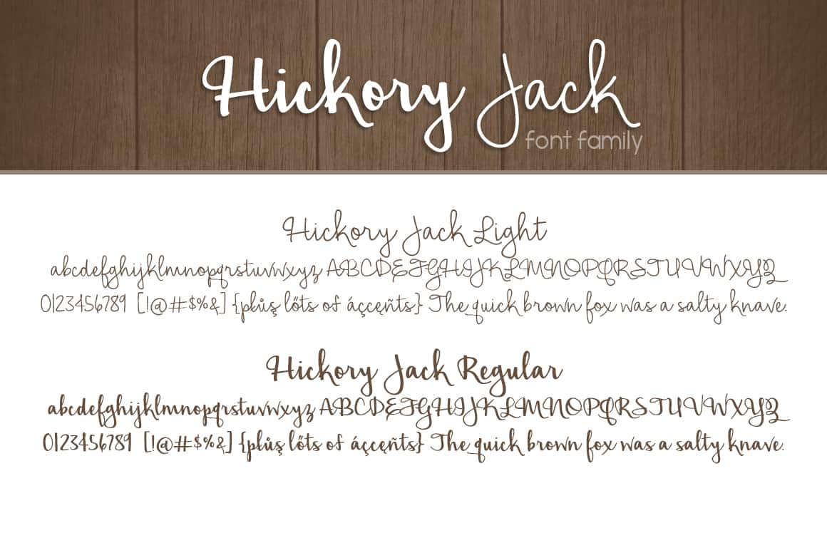 Hickory Jack Ff Letters