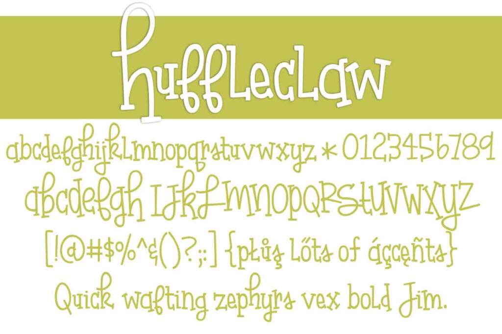 Huffleclaw Letters