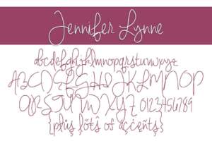 Jennifer Lynne Regular Letters