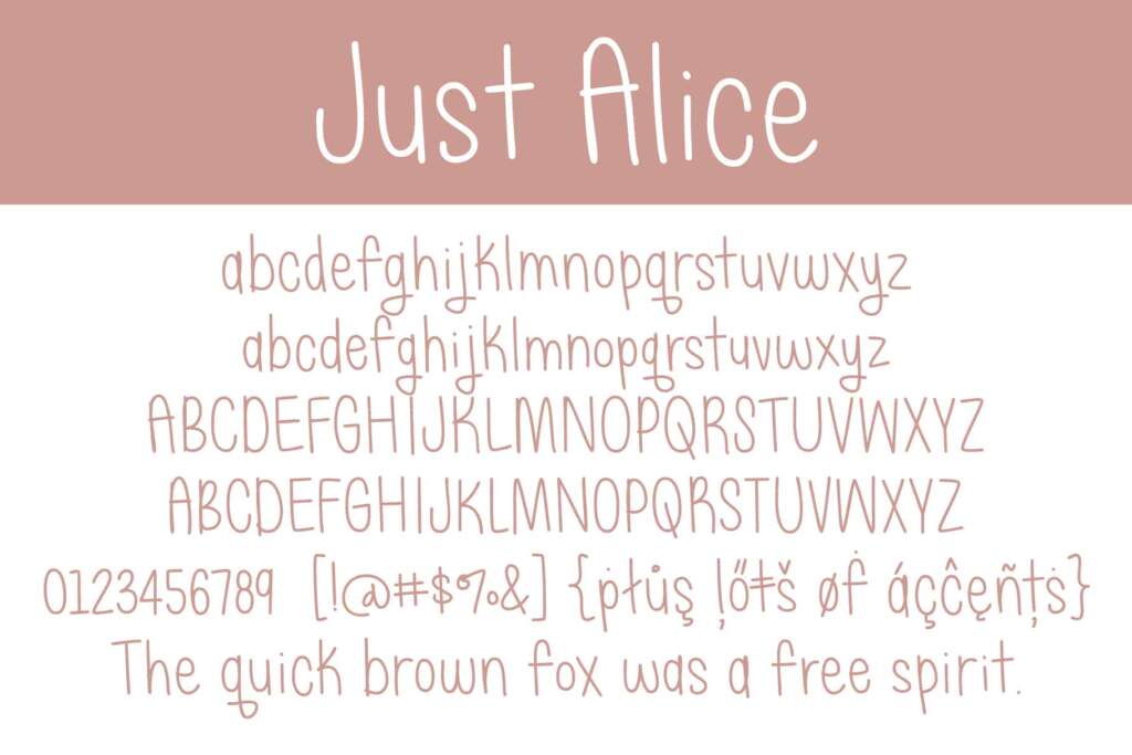 Just Alice Letters