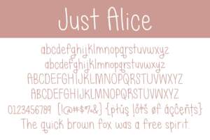 Just Alice Letters
