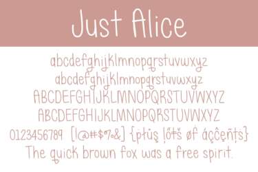 Just Alice Letters