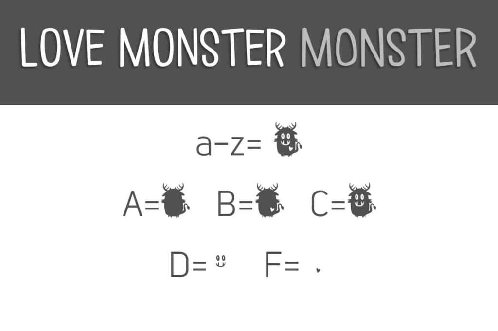 Love Monster Monster Letters