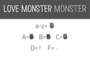 Love Monster Monster Letters