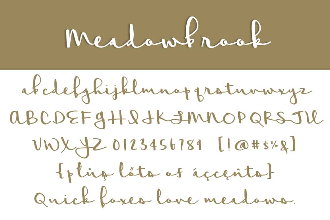 Meadowbrook Letters