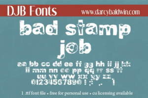 Djbfonts Badstampjob3
