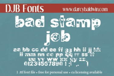 Djbfonts Badstampjob3