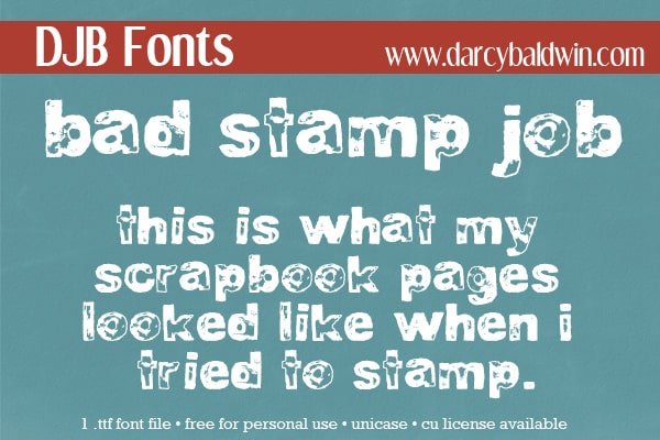 Djbfonts Badstampjob4