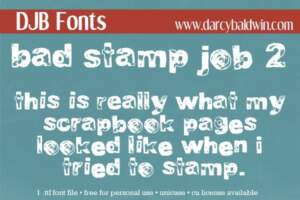Djbfonts Badstampjob5