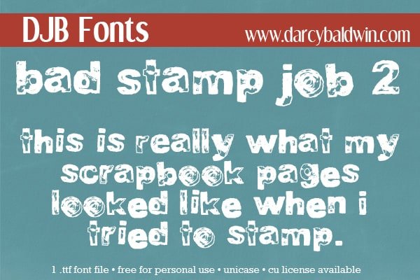 Djbfonts Badstampjob5