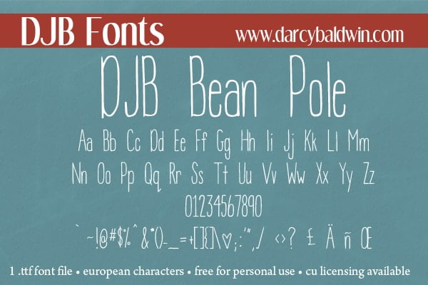 Djbfonts Beanpole2