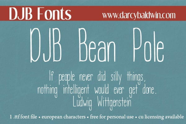 Djbfonts Beanpole3