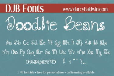 Djbfonts Doodliebeans2
