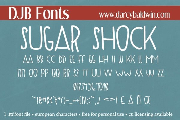 Djbfonts Sugarshock2