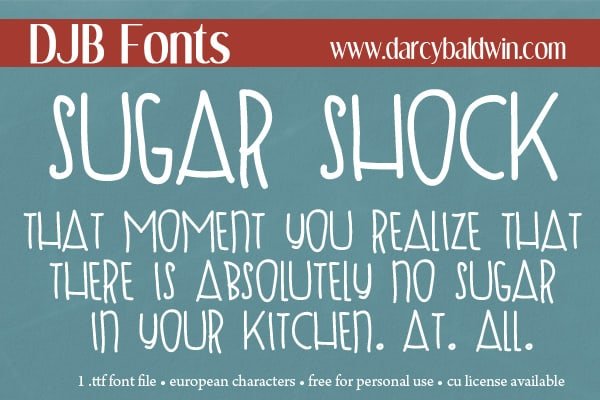 Djbfonts Sugarshock3