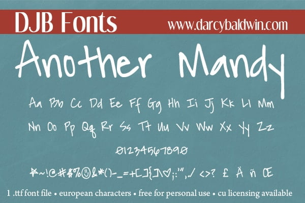 Djbfonts Anothermandy3